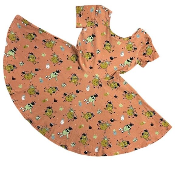 Raspberry Republic Sz 128/134 (7-9Y) Pineapple Punch Twirl Dress - Picture 5 of 7